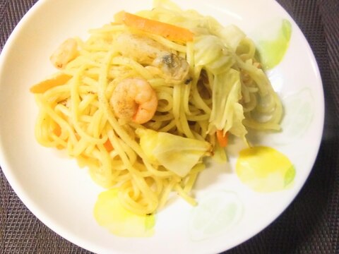 シーフードミックスで簡単☆海鮮塩焼きそば